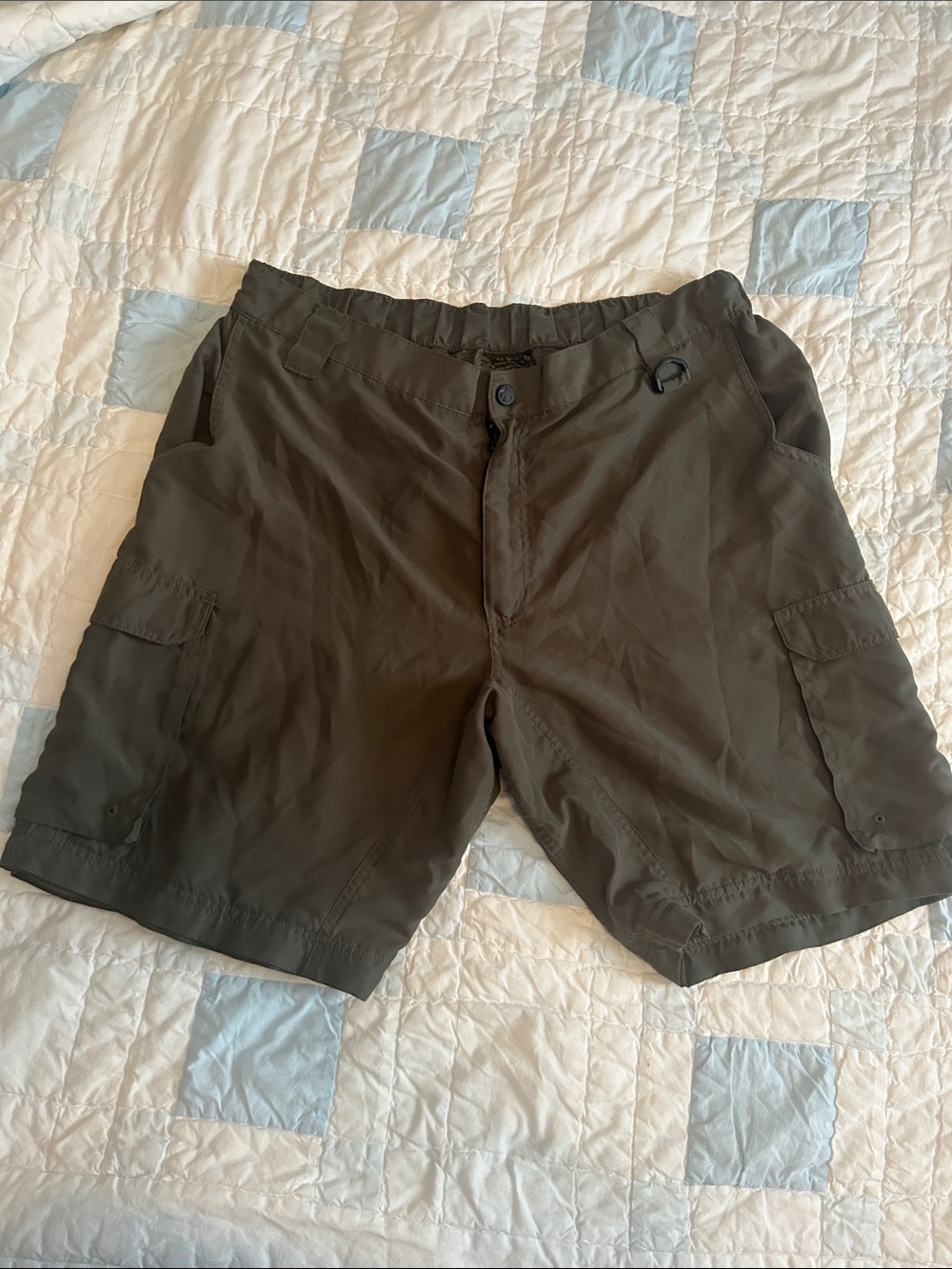 Boy Scouts Men's Olive Green Cargo Shorts with Utility Pockets large